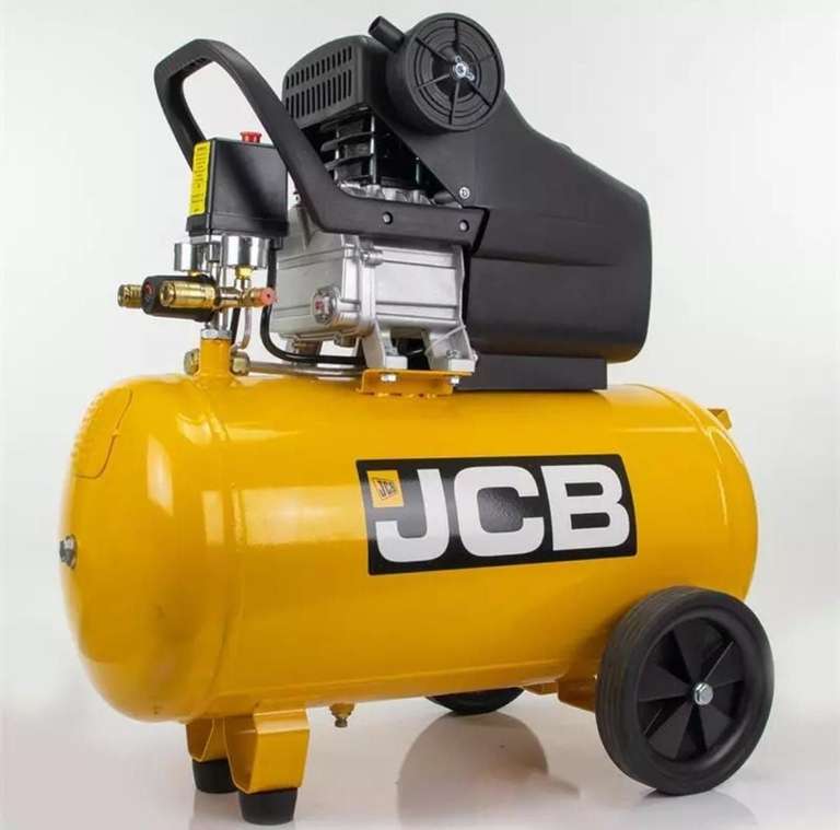 JCB Druckluft Kompressor AC50 ölgeschmiert 8 bar 1,8 kW 50 Liter Kessel 257l/min