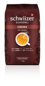 Schwiizer Schüümli Crema Ganze Kaffeebohnen für 8,99 im Amazon Sparabo
