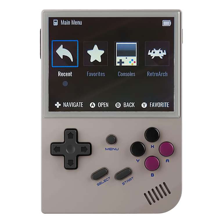 Anbernic RG35XX Konsole (64 GB) | Unterstützt: Nintendo (SNES, NES, Game Boy Advance) - Sony (Playstation 1) - Sega (Mega Drive, Game Gear)