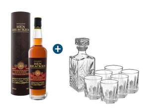 Ben Bracken Speyside Single Malt Scotch Whisky 30 Jahre (41,9% Vol, 0.7 Liter) + BORMIOLI ROCCO Whiskygläser-Set Selecta