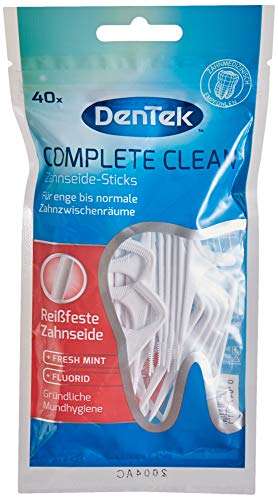 [PRIME/Sparabo] DenTek Complete Clean Zahnseide-Sticks, 40 Stück