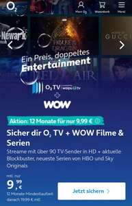 [O2 Kunden] O2 TV L + Sky WOW Filme und Serien für zusammen monatlich 9,99€ mit 12 Monate Vertragslaufzeit