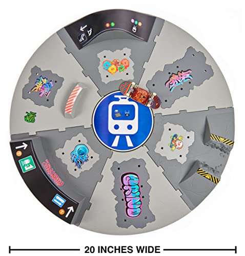 [Prime] Shredline 360 | motorisierter, sich drehender Finger-Skatepark (Durchmesser: 51 cm) inkl. Fingerboard, ab 6 Jahren
