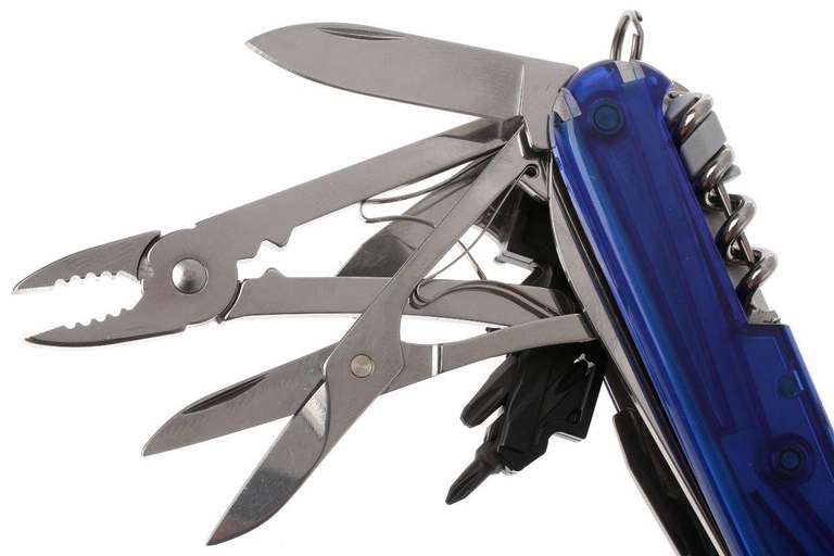 [Knives and Tools] Victorinox Taschenmesser CyberTool M | 32 Funktionen | Korkenzieher, Dosenöffner, Bit-Schlüssel, Kombi-Zange, Schere uvm.
