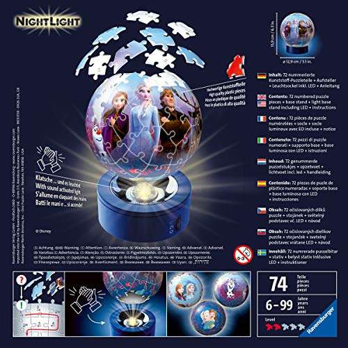 Ravensburger Frozen 2, 3D-Puzzle und Nachtlicht (11141), 72 Teile, für 19,99€ inkl. VSK