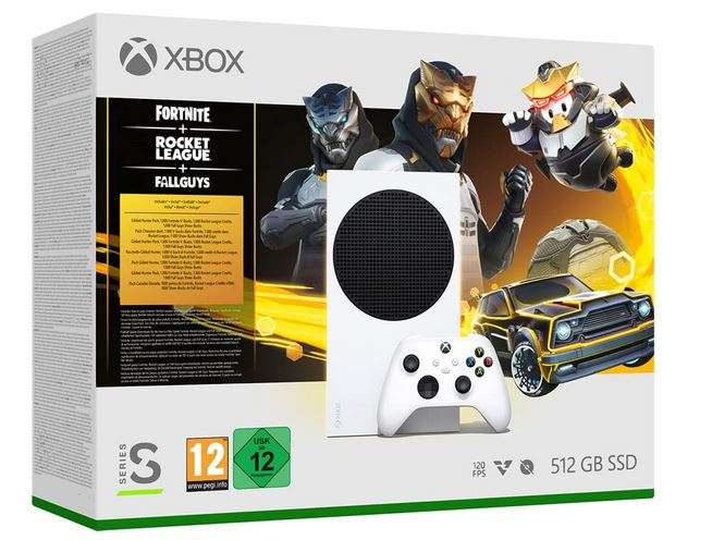 Xbox Series S Gilded Hunter Bundle (enthält kostenlose digitale Inhalte + je 1000 Credits für Fortnite / Rocket League / Fall Guys) [OttoUp]