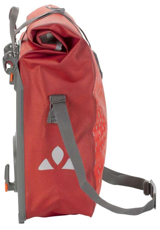 VAUDE Aqua Back Luminum Fahrradtaschen/Gepäckträgertaschen 2x24L, Farbe Lava (Orange)