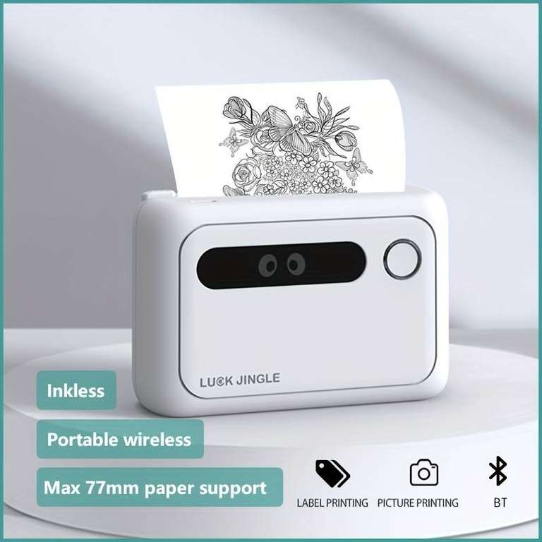 3 Zoll / 7,62 cm-Mini-Smart-Drucker Etikettendrucker Mobil
