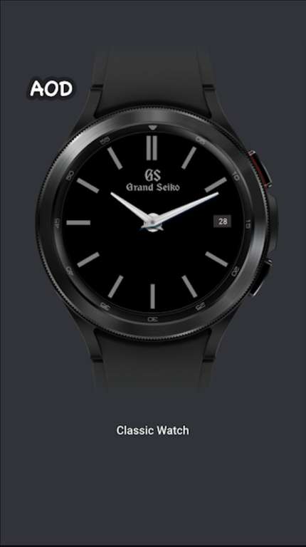 Grand Seiko Watch Face (WearOS Watchface)(Google Play Store)