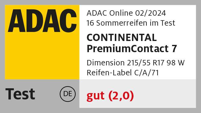 Continental PremiumContact 7 225/40 R18 92Y XL Sommerreifen