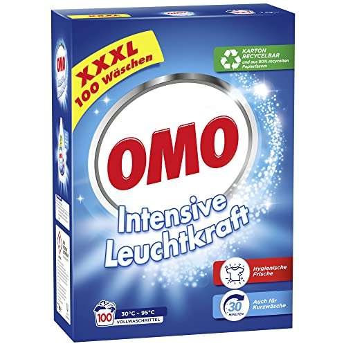 (Amazon Prime) Omo Vollwaschmittelpulver XXXL Packung 100WL