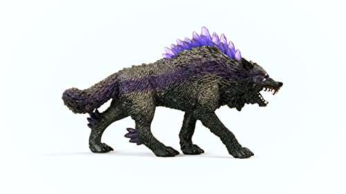 [PRIME] schleich 42554 Schattenwolf, für Kinder ab 5 Jahren, Eldrador - Spielfigur