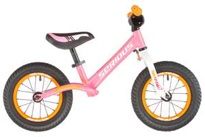 Serious Hero Lernlaufrad Kinder pink/orange Laufrad, Lauflernrad