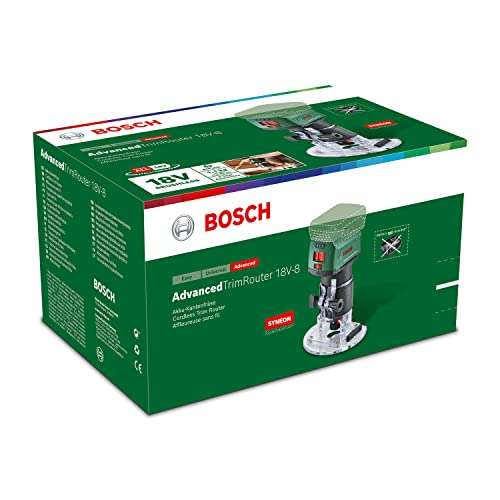[amazon] Bosch Akku-Kantenfräser AdvancedTrimrouter 18V ohne Akku, im Karton, bürstenloser Motor inkl. Zubehör