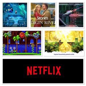 [Netflix-Abonnenten] Sonic Mania Plus, Katana ZERO, Braid: Anniversary Ed., Paper Trail, Netflix Stories: Virgin River KOSTENLOS auf Mobile