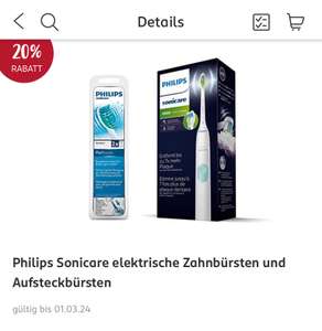 Philips Sonicare Aufsteckbürsten W2 (4er Pack schwarz oder weiß) 20% + 10% über App