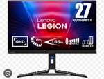 Lenovo Legion R27q-30 Gaming Monitor - QHD, 180Hz, 0,5ms, IPS, HDMI 2.1, 2x HDMI 2.1, DisplayHDR 400