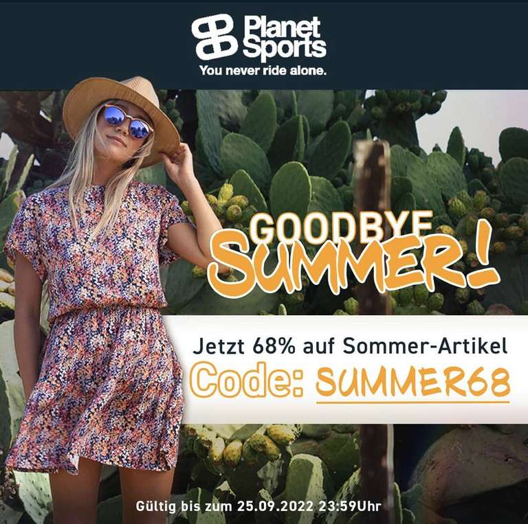 (Sammeldeal) Summer Sale @ Planet Sports: 68 % Rabatt auf alle Sommerartikel; Bestpreise bei Longboards & Skateboards!