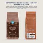 [PRIME/Sparabo] Espresso Crema Kaffeebohnen, 1 kg (2 x 500 g) – Rainforest Alliance-Zertifizierung (für 6,59€ bei 5 Abos)