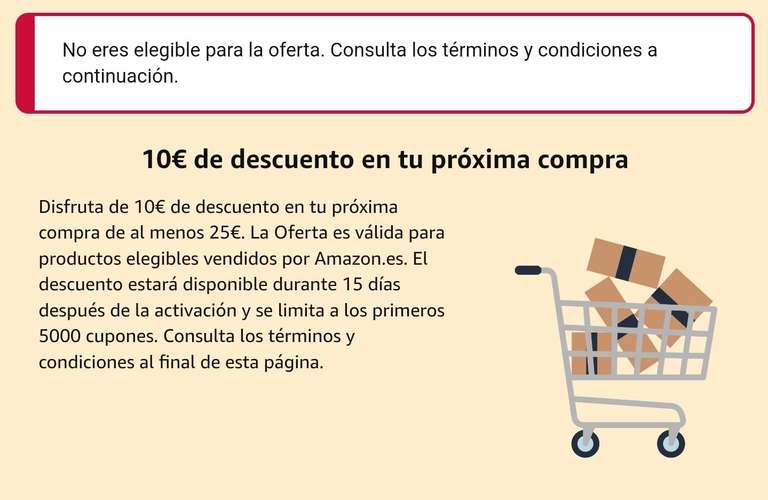10€ bei 25€ bestellwert auf Amazon Spanien (Personalisiert)
