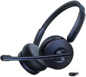 Anker PowerConf H700 Bluetooth-Headset (On-Ear, ANC, ~21h Akku, USB-C, inkl. USB-Bluetooth-Adapter, 184g)