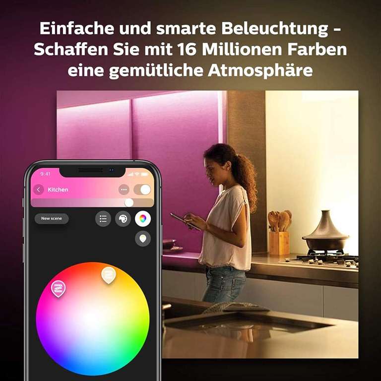 Philips Hue White And Color Ambiance Bluetooth Lightstrip Plus Basis-Set 2m