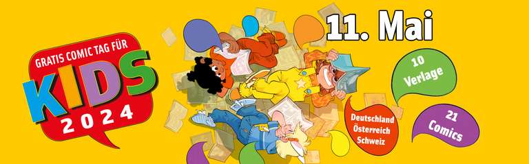 21 Gratis Kinder-Comics am Gratis Kids Comic Tag (11. Mai 2024)