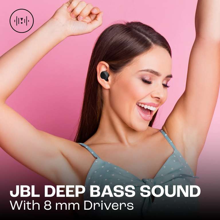 JBL Wave Buds – Kabellose In-Ear Ohrhörer mit IP54 und IPX2 Wasserdichtigkeit, dank Kauflandcard, Kaufland