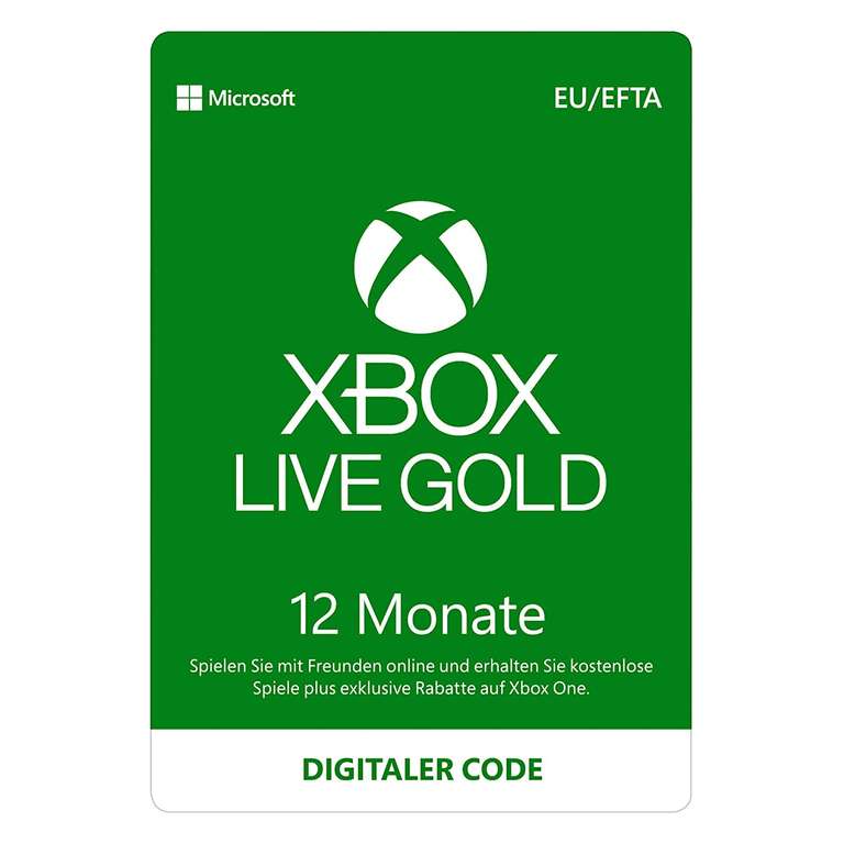 [Eneba] Xbox Live Gold 12 Monate Mitgliedschaft (ohne VPN)