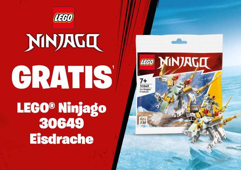 [Smyths Toys] Gratis Lego Ninjago Eisdrache beim Kauf von Lego Ninjago Produkten, ab 20 € MEW (VSK Frei)
