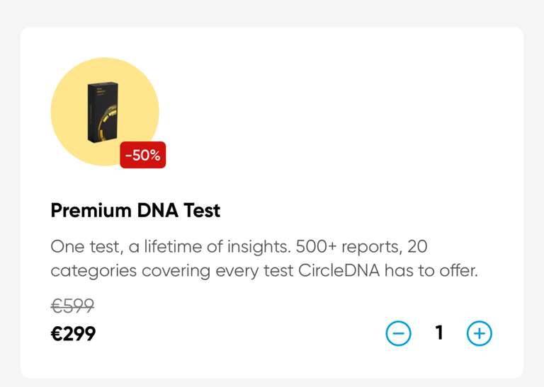 Circledna - Premium DNA Test 500+ Reports • 20 Categorien