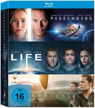 Arrival / Life / Passengers Limited Edition (3 Blu-ray) - 8,98€ inkl Versand