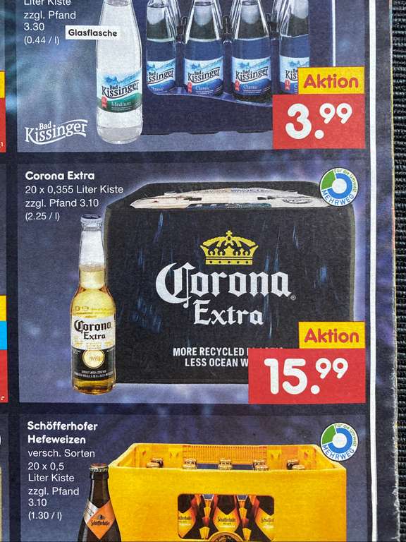 [Netto MD] Corona Extra 20x 0,355l Kiste