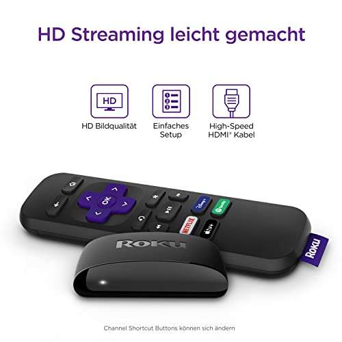 (Prime) Roku Express | HD-Streaming Media Player | Funktioniert nur in Deutschland|