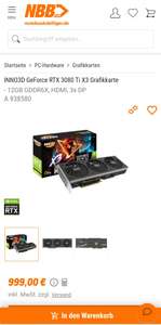 INNO3D GeForce RTX 3080 Ti X3 Grafikkarte zum Top Preis