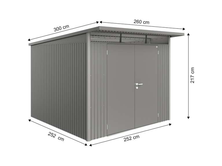 Biohort AvantGarde Gr. A7 quarzgrau-metallic – Doppeltür, OBI Preis, bei OBI