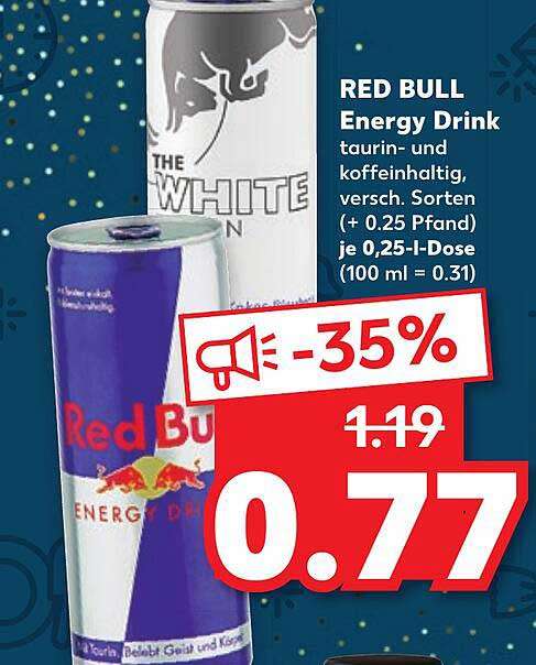 [LOKAL Kaufland] Red Bull 0,77€/Dose 250ml *alle sorten"