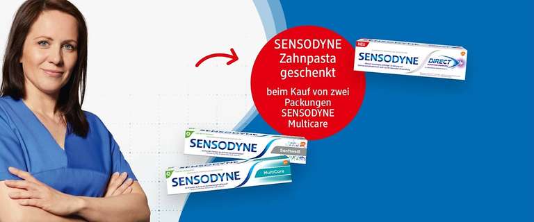 [dm] Sensodyne - 2x Zahnpasta kaufen (2x 2,95 €) & eine weitere Zahnpasta gratis erhalten (Wert 4,95 €)