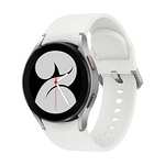 Samsung Galaxy Watch4, Runde Bluetooth Smartwatch, Wear OS, Fitnessuhr, Fitness-Tracker, 40 mm, Silver (PRIMEDAY)