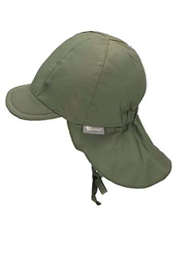 (Amazon Prime) Sterntaler Unisex Schirmmütze mit Nackenschutz und Bindebändern, dunkelgrün - für 7,99€ (43-53)