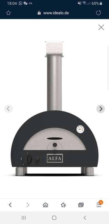 Alfa Portable Pizzaofen Grau