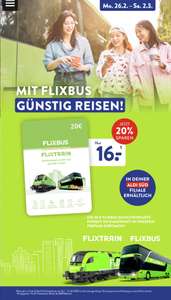 Aldi - Flixbus/train Gutschein 20€ für 16€