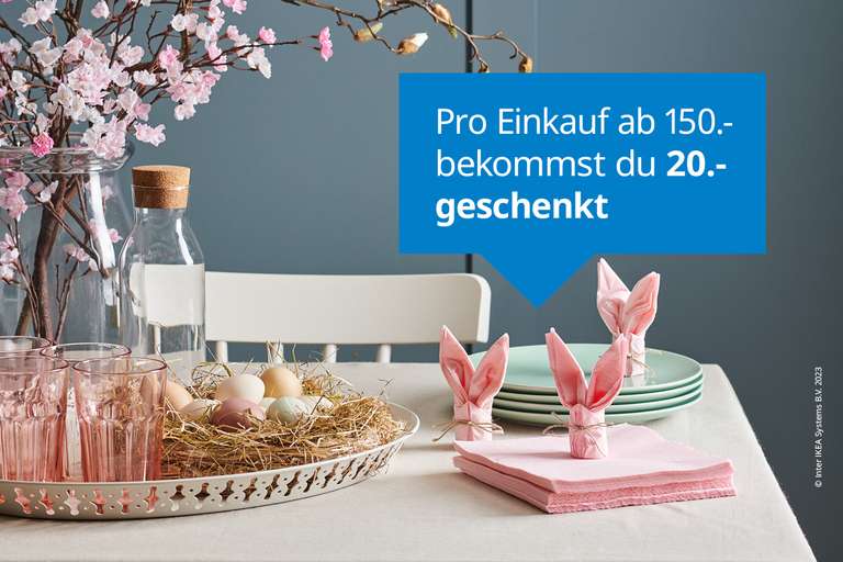IKEA Fürth / Nürnberg (Lokal) 20€ Gutschein ab 150€