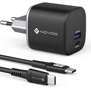 [Prime/Abholstation] NOVOO 67W USB C Ladegerät - GaN III - SuperVOOC-Flash - 1x USB-A / 1x USB-C, ink. 1m USB-C Kabel [Mbest EU]