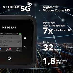 NETGEAR Nighthawk M5 Mobiler 5G Router/Hotspot & WiFi 6 (MR5200)