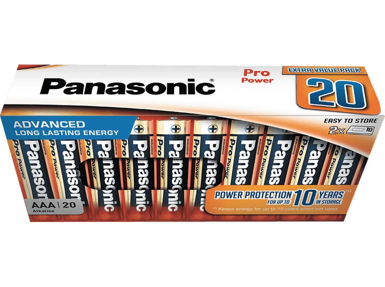 PANASONIC AA / AAA 20 Stk. Batterie [Saturn] [Media Markt] Versandkostenfrei oder Abholung