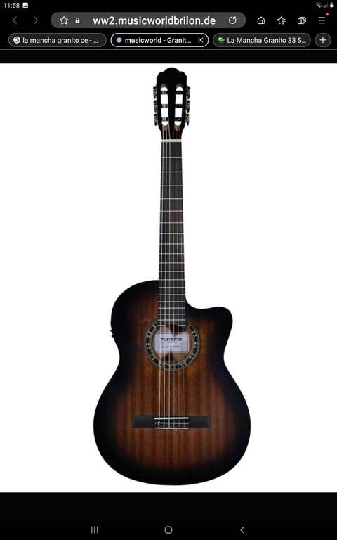 Gitarre La Mancha Granito 33 SCEN-MB