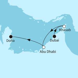 7 Nächte (8 Tage) Mein Schiff 6 "Dubai mit Abu Dhabi" in der Innenkabine - All-Inkl 249€ p. P. bei Doppelbelegung (14.1. - 21.1.)