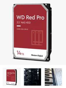 2 Stück WD Red Pro NAS Festplatte 14TB Einzelpreis damit 275€ Bestpreis