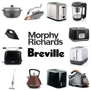 Morphy Richards & Breville Sale z.B. Toaster 4 Scheiben Schwarz